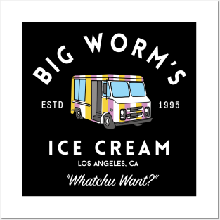 Big Worm Wall Art - Big Worm's Ice Cream - "Whatchu Want?" - Los Angeles, CA by BodinStreet